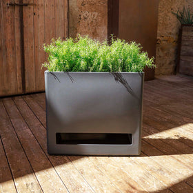 JARDINIÈRE HAUTE RECTANGULAIRE AVEC ROUES BROMELIA 78
