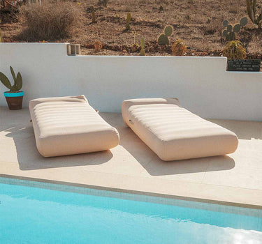 BAIN DE SOLEIL GONFLABLE DE HAUTE RÉSISTANCE POUR JARDIN ET PISCINE (FLOTTANT) ILLETES