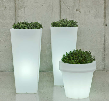 POT DE FLEURS MELISA 40 AVEC LUMIÈRE